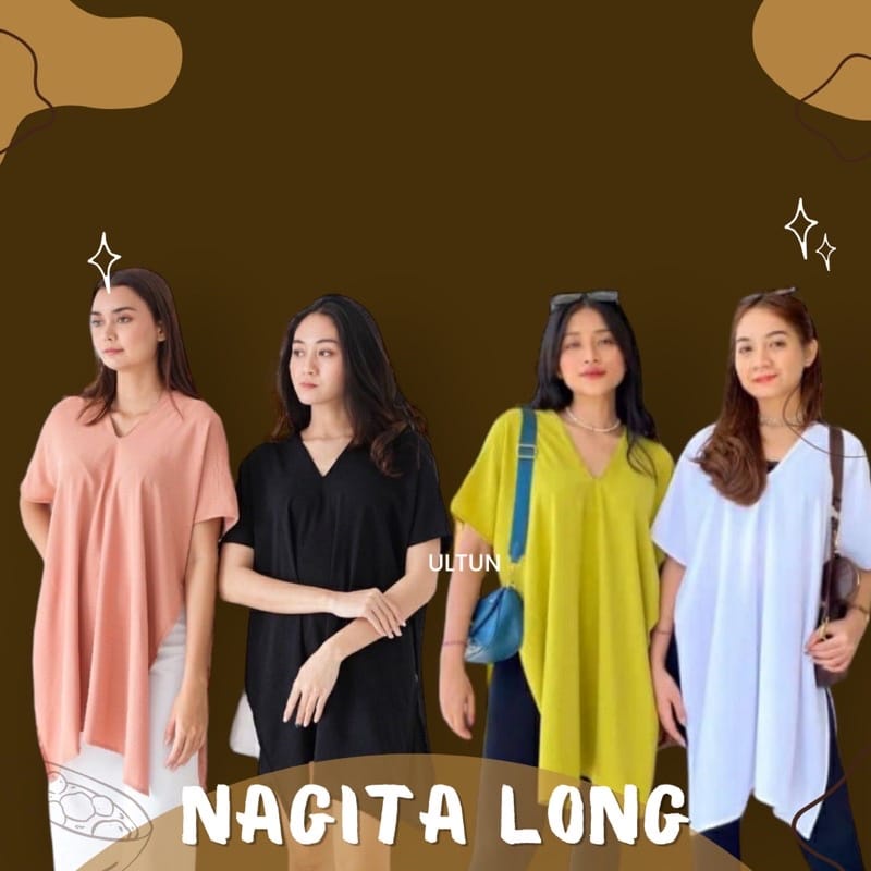 LONG SQUARE NAGITA CRINKLE AIRFLOW | NAGITA LONG SQUARE  | ATASAN NAGITA TUNIK
