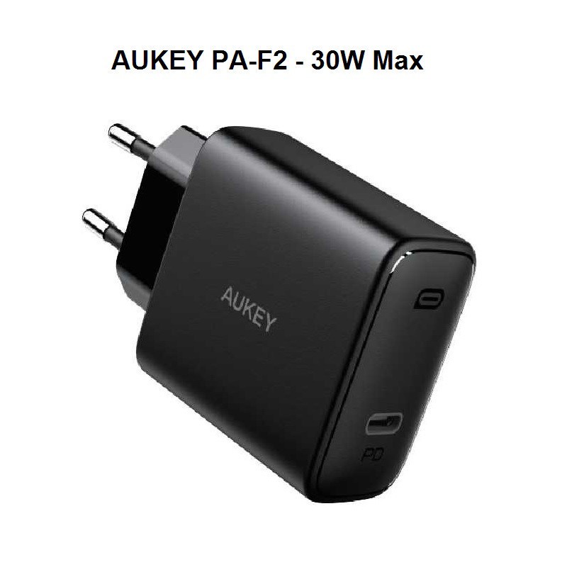 AKN88 - AUKEY PA-F2 - SWIFT Series 30W - PD Wall Charger Single USB-C Port 30W