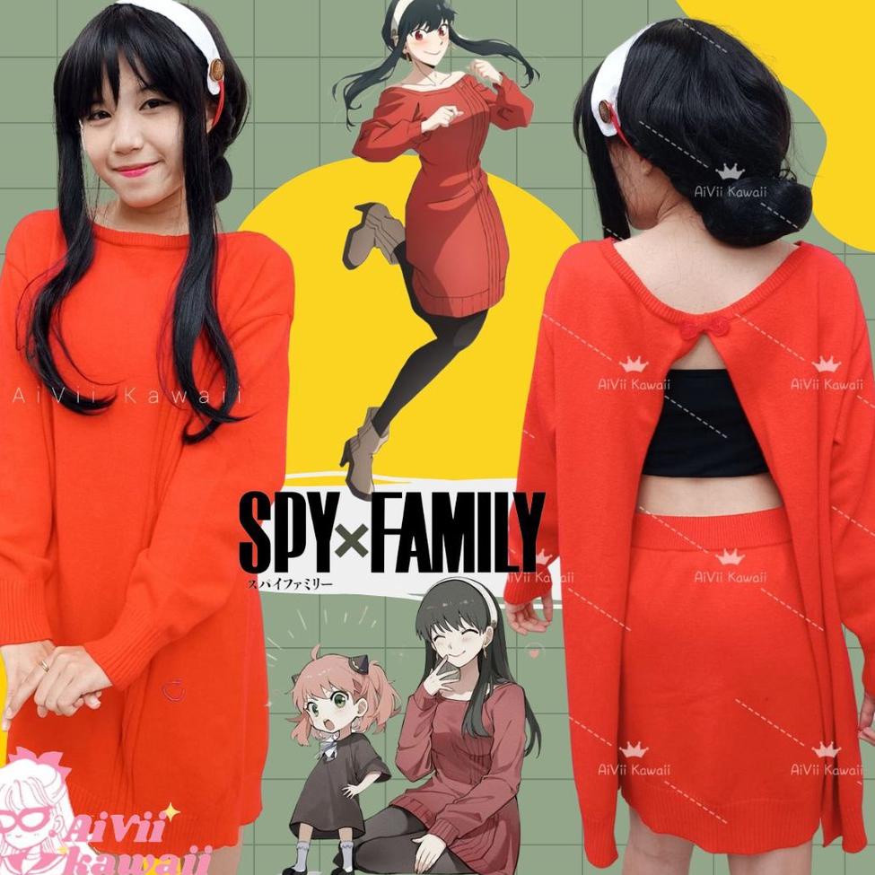 ⍈ KOSTUM COSPLAY SPY X FAMILY YOR FORGER DAILY ⇫