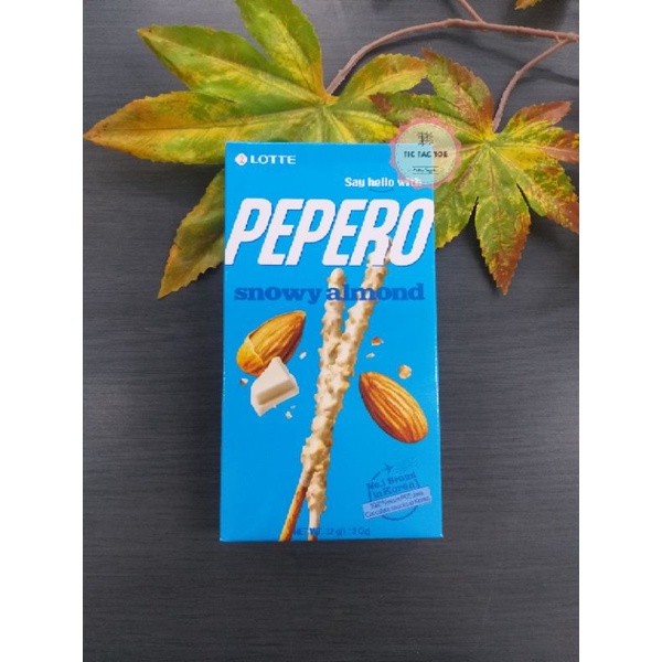 Pepero Snow Almond 32gr / Stick Biscuit Rasa Kacang Almond