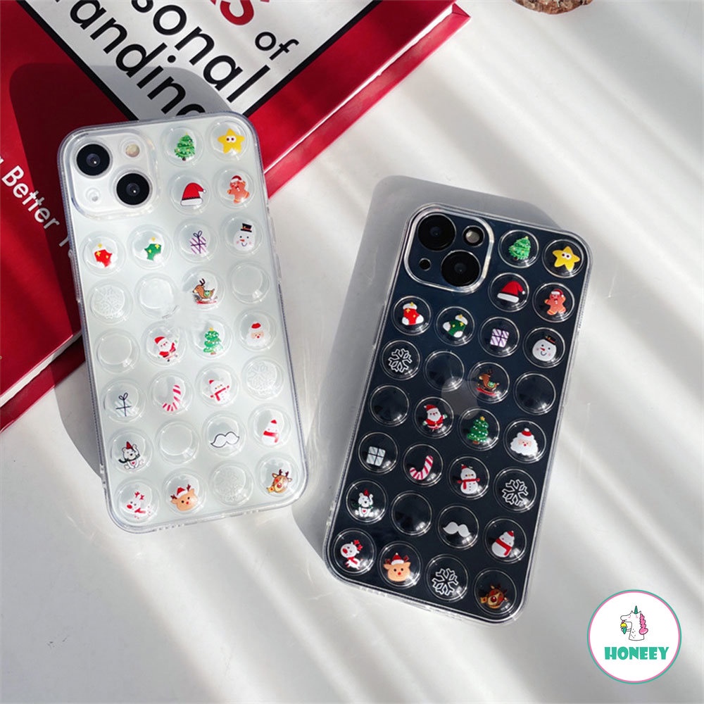 Soft Case TPU Shockproof Motif Mainan Fidget Spinner Permen Tongkat Natal Untuk IPhone 14 13 12 11 Pro Max