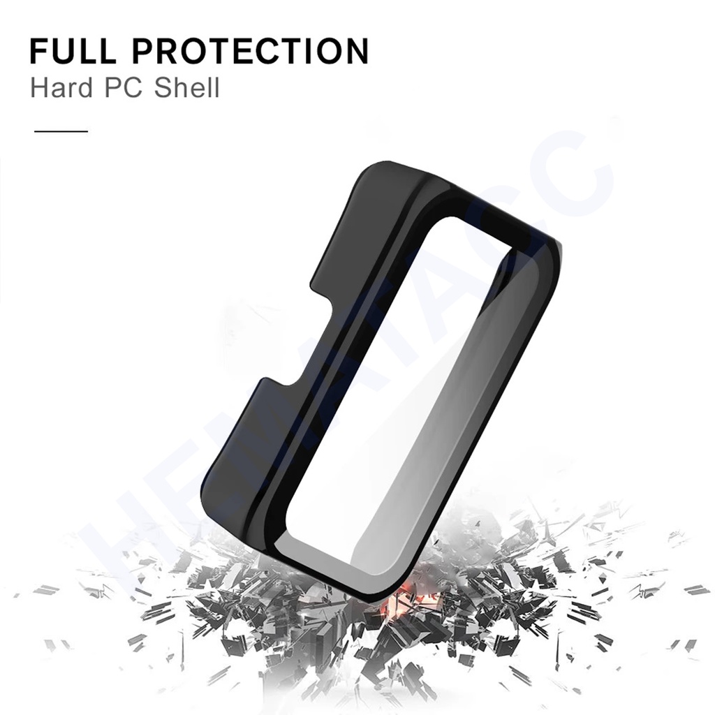 Tempered Screen Hard Case Huawei Band 7 / 6 &amp; Honor Band 6 Hematacc