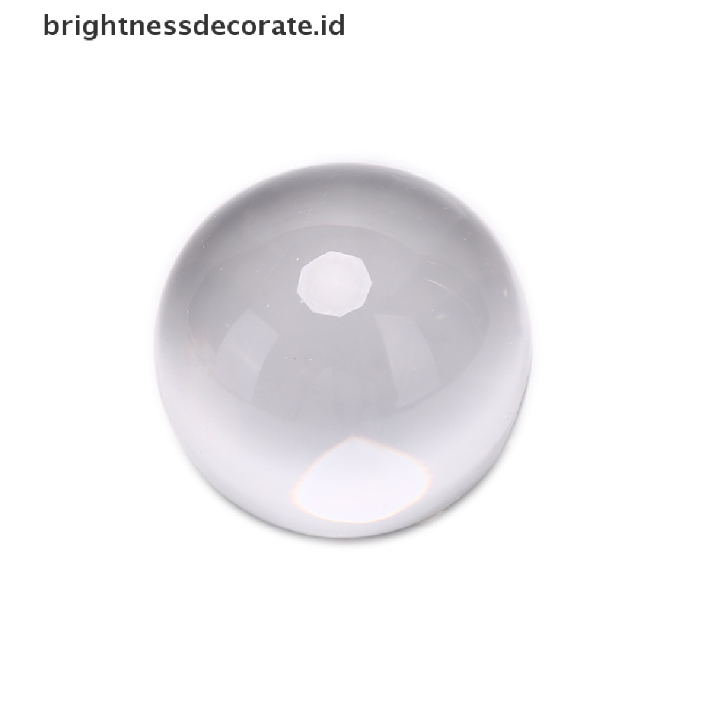 [Birth] 40/50mm Bola Kristal Kaca Bening Healing Sphere Props Fotografi Dekorasi Hadiah [ID]