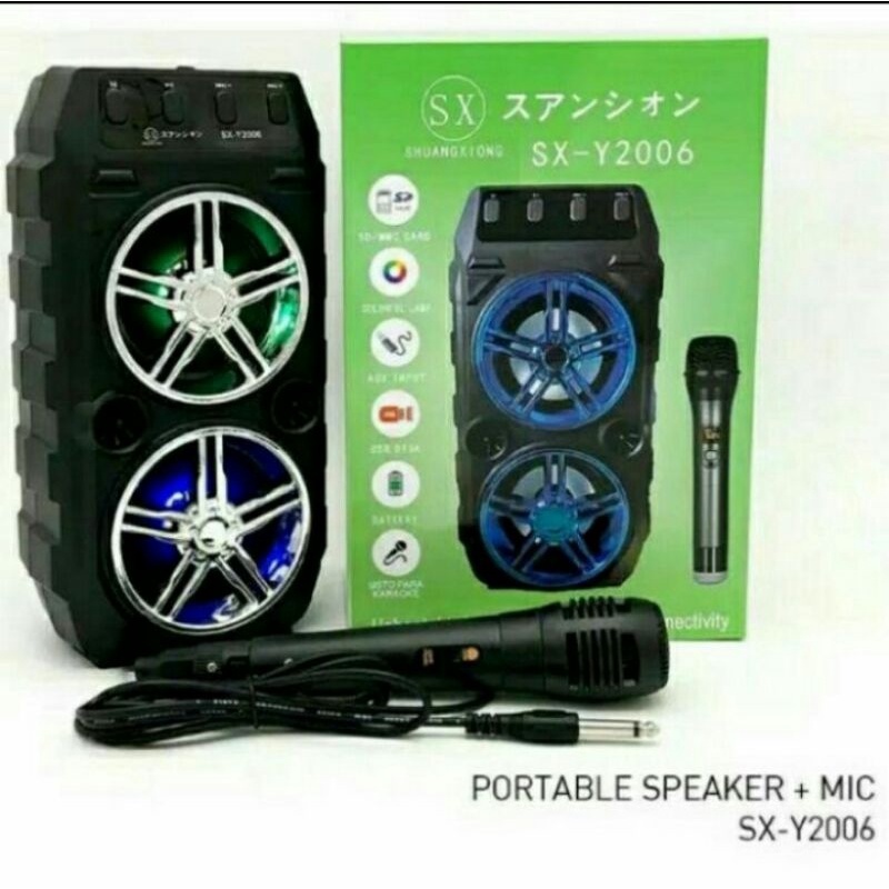 Speaker Mic Karaoke Bluetooth