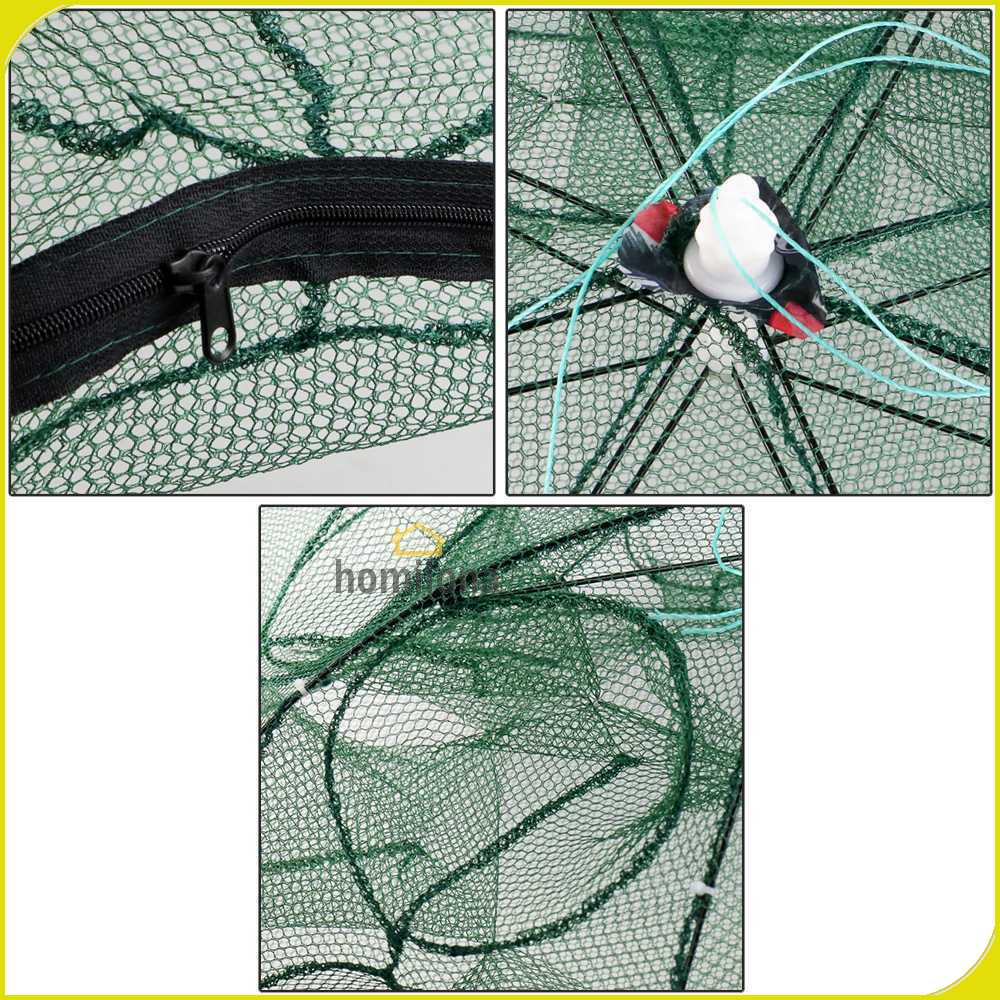 Jaring Pancing Ikan Automatic Folding Umbrella Fishing Net 16 Holes - H14572