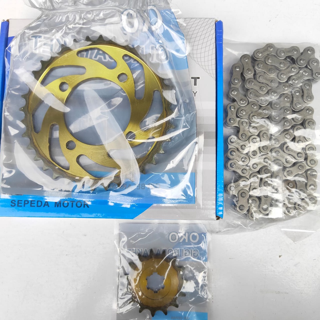 Gir Gear Set Rantai Set Jupiter Z Vega R 15T 36T 428H 104L