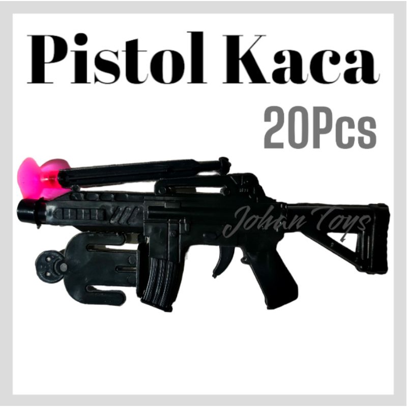 20 Pcs Pistol Kaca Target isi 20Pcs