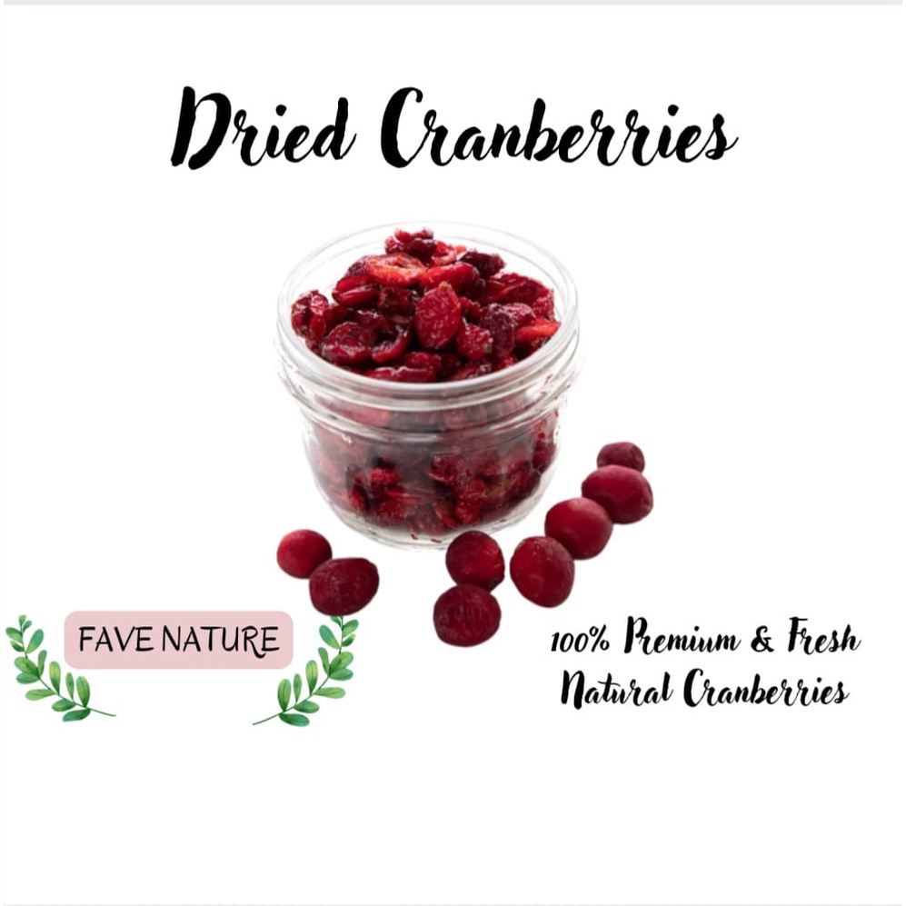 

Dried Cranberry/Buah Cranberry kering 100gr (Organic &Premium)
