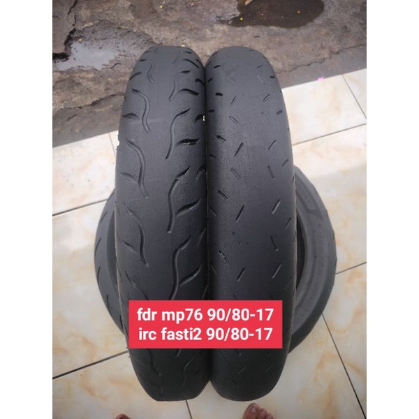 sepasang ban softcoumpond donat ring 17 ukuran 90 80 rata tubles