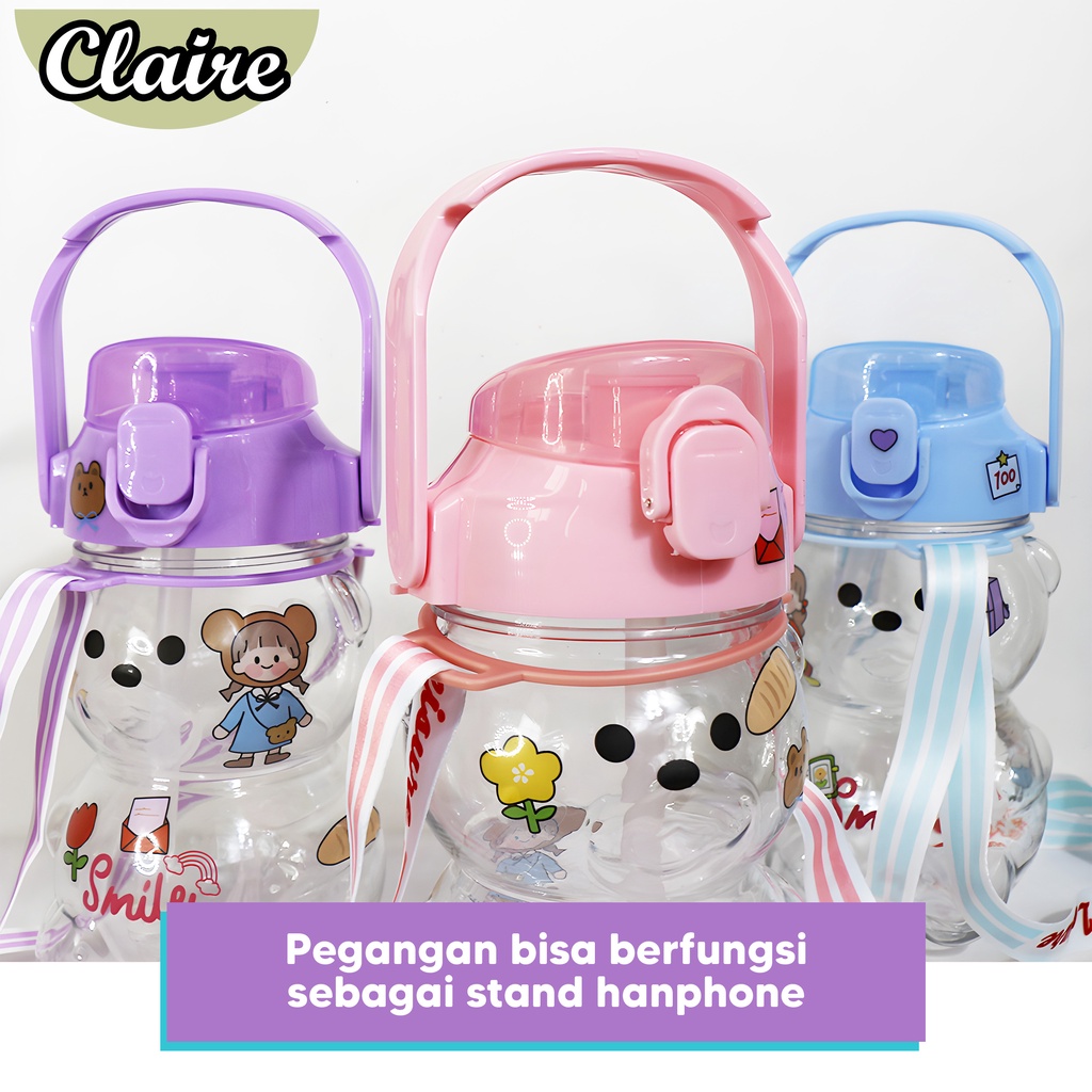 BOTOL BONEKA POLOS 1,1Liter / BOTOL MINUM POLOS BONEKA / BOTOL VIRAL TERMURAH 1100ML