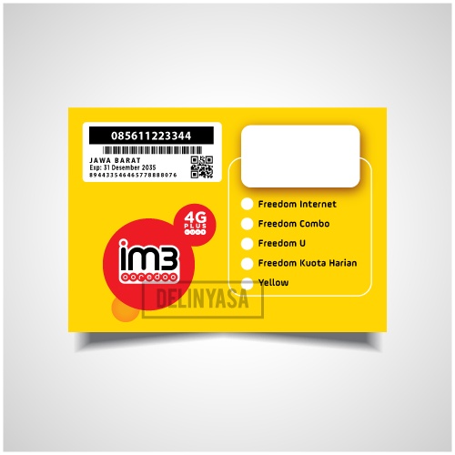 Kartu Perdana IM3 4Gplus (indosat ooredoo)