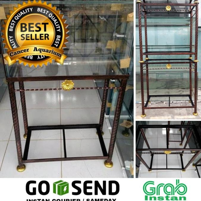 Rak besi aquarium 60x30