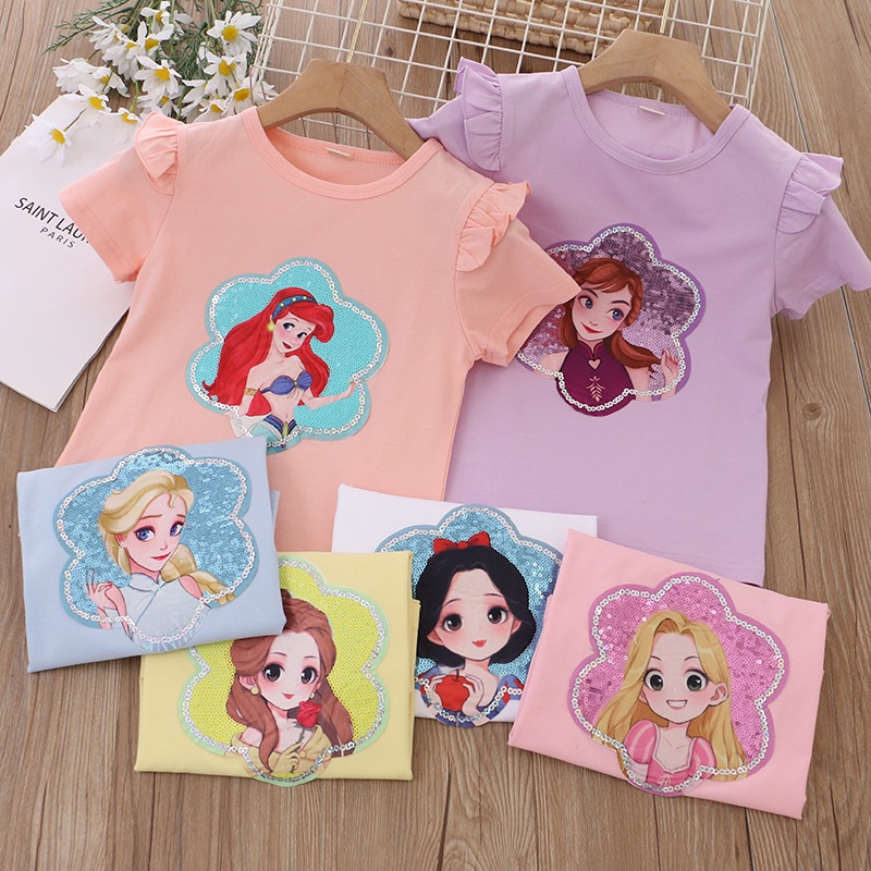 KSP10-Kaos Anak Perempuan Favorite Cartoon Princess