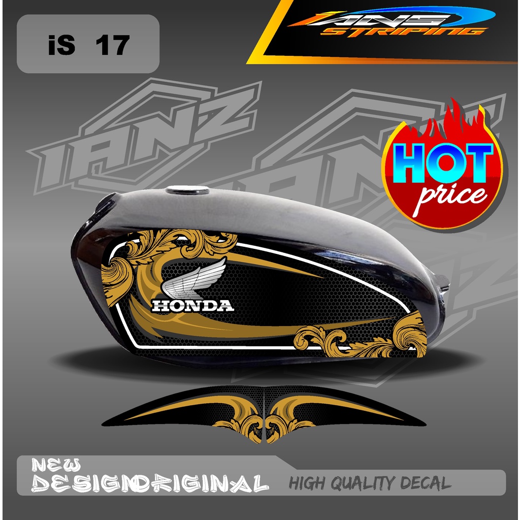 STRIPING LIST VARIASAI CB100 /STIKER MOTOR CUSTOM CB100 HOLOGRAM/NON HOLOGRAM IS17