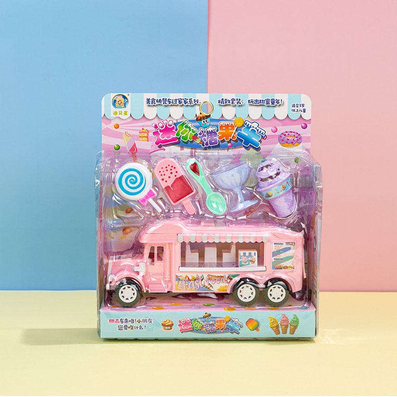 Mainan Mobil Foodtruck Es Cream Pencuci Mulut Mainan Truk Es Krim Mobil Truck Jual Es Krim Mainan