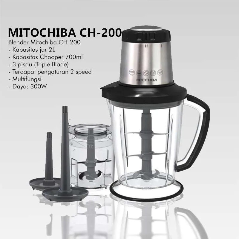 Mitochiba Magic Food Chopper CH-200 New Produk