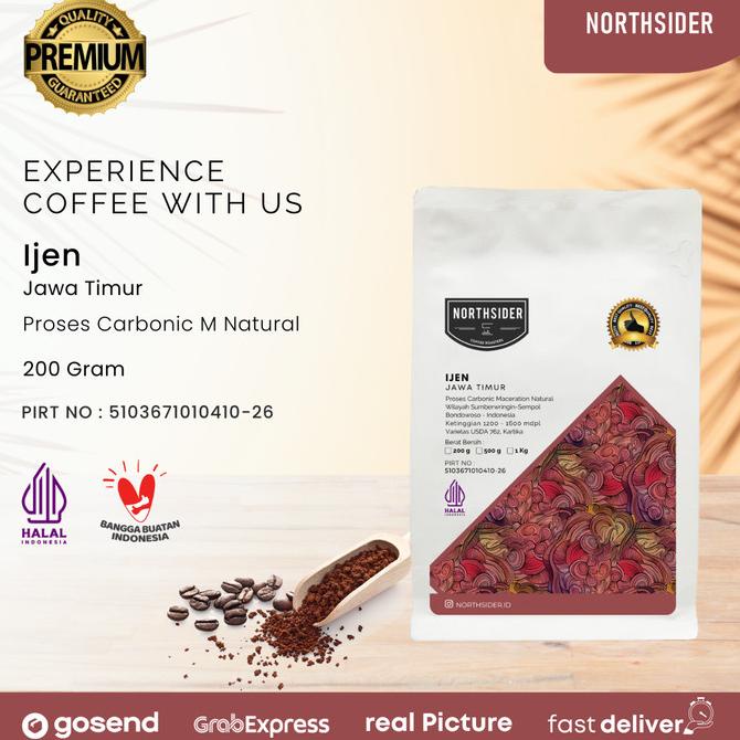 

BIJI KOPI ARABIKA IJEN NATURAL CARBONIC MACERATION 200GR NORTHSIDER