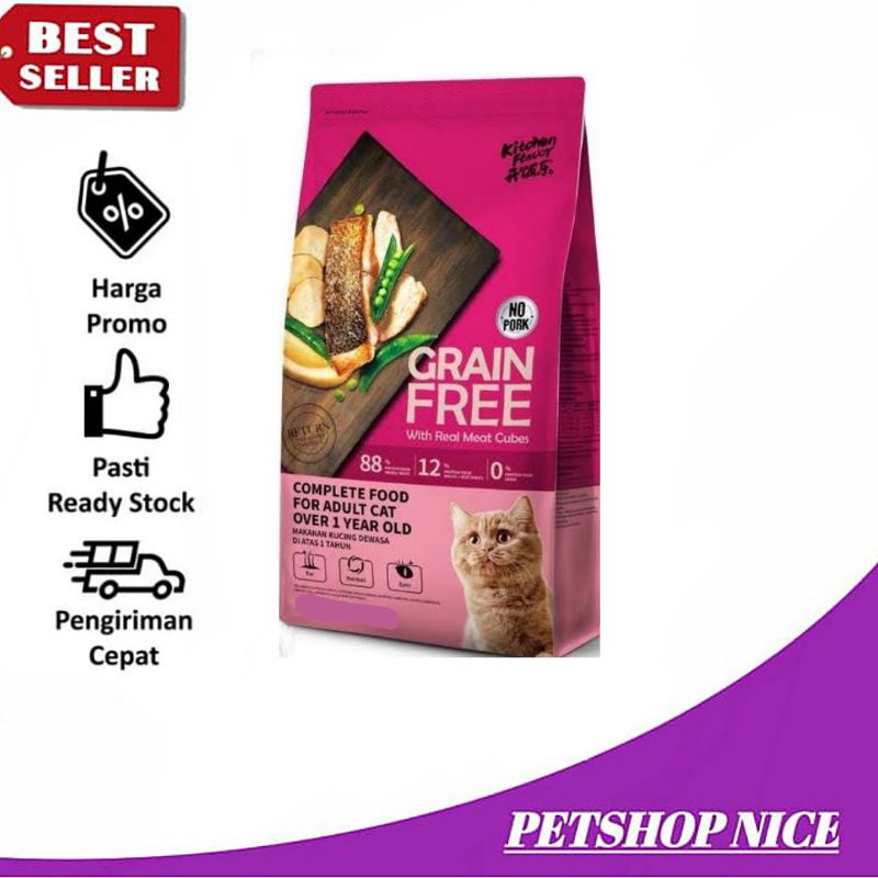 makanan kucing KF Kitchen Flavour Adult Cat 8kg - Gojek/Grab