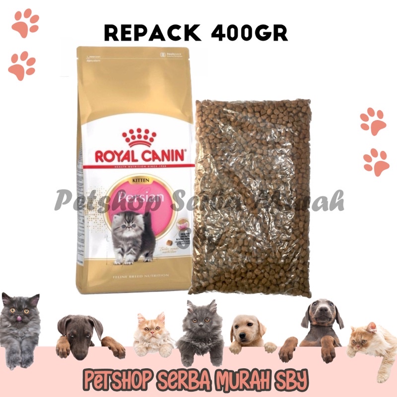 Royal Canin Kitten Persian Repack 400gr - Makanan Anak Kucing Persian