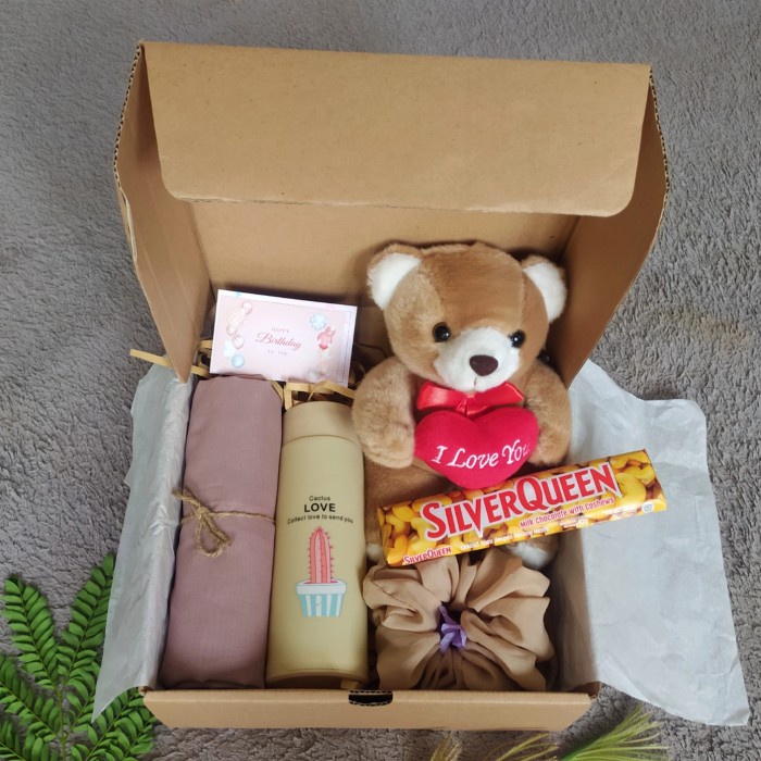 

✨READY✨ -Hampers kado ulang tahun cewek boneka Teddy bear coklat gift hadiah - pink tanpa cokl- 1.1.23