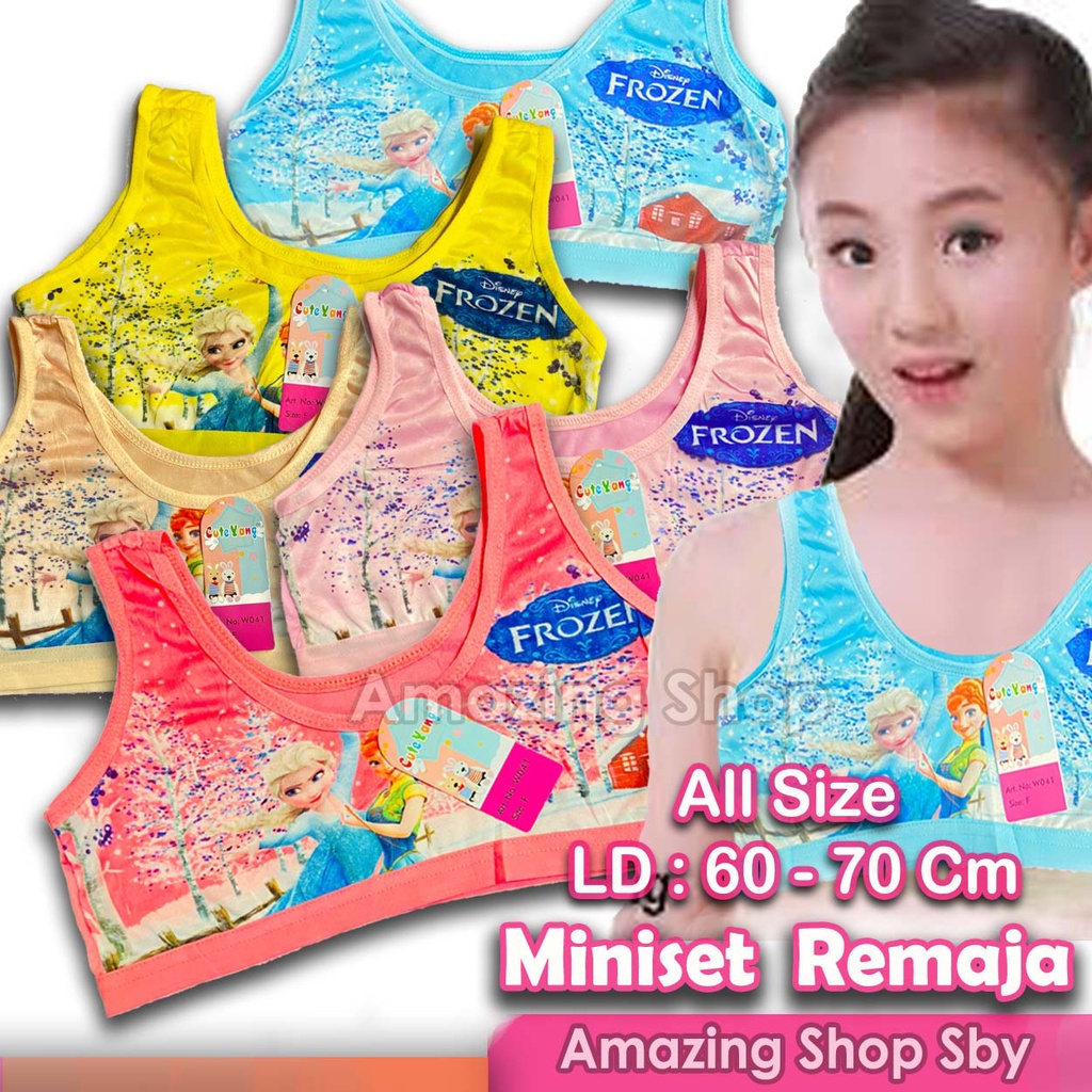 Miniset Anak Perempuan / Remaja / BH Remaja Putri / Miniset Anak Cewek ABG Karakter Murah Amazing Shop SBY