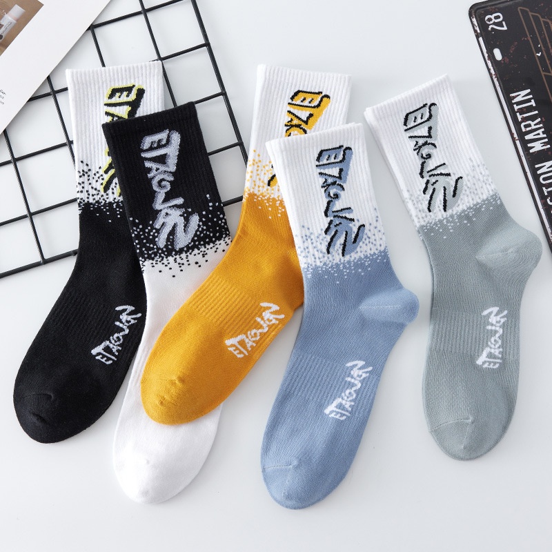 ⭐️𝐈𝐇𝐒 𝟖𝟖𝟎 𝐋𝐚𝐦𝐩𝐮𝐧𝐠⭐️Kaos Kaki Pria Wanita Panjang Setinggi Betis Sporty Wind New Fashion Korean Style Socks