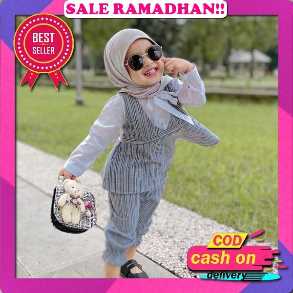 One Set Mahika Setcel Setelan Celana Blouse Shakila Anak Perempuan Beuzee Setelan Anak Perempuan Imp