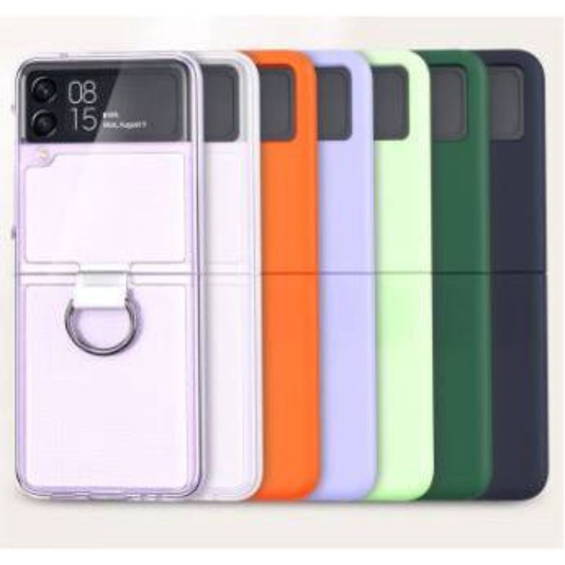 Case Samsung Galaxy Z Flip 4 Flip4 5G Casing Matte Doff Shockproof Ring Holder