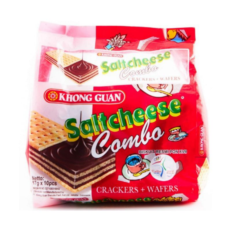 

KHONG GUAN Saltcheese Combo Crackers + Wafer 10 x 17 g