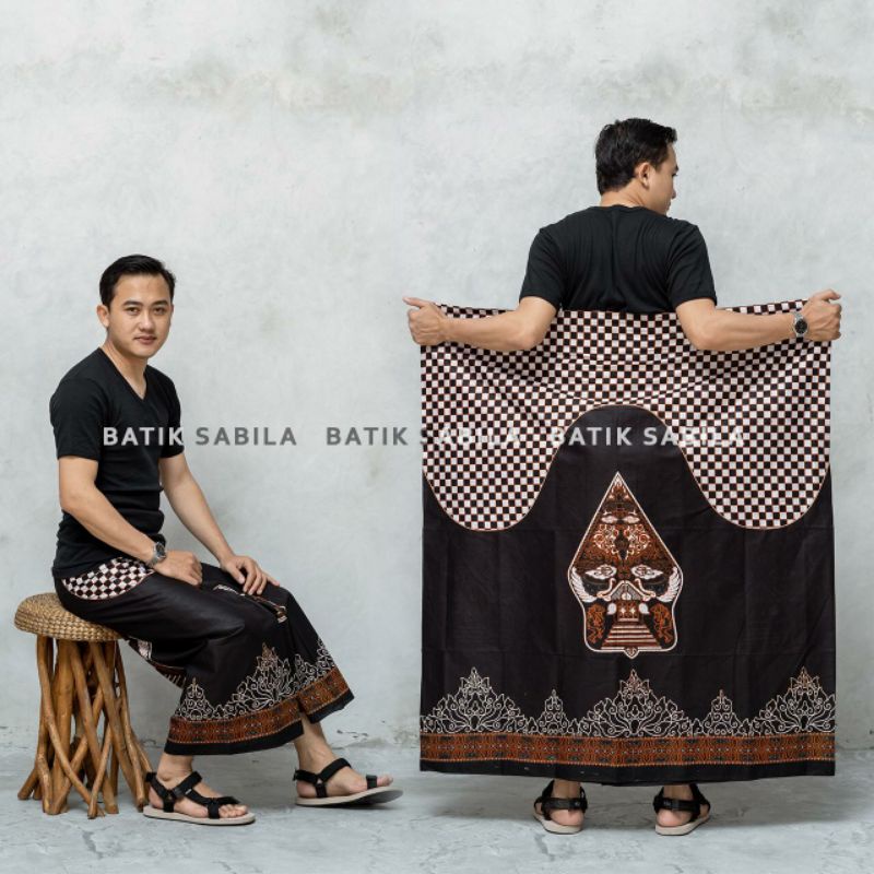 SARUNG CAP GULUNGAN LAWASAN / sarung batik wayang