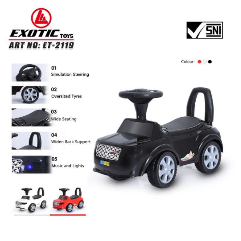 MAINAN ANAK MOBIL MOBILAN BISA DINAIKI RIDE ON ET-2119 EXOTIC