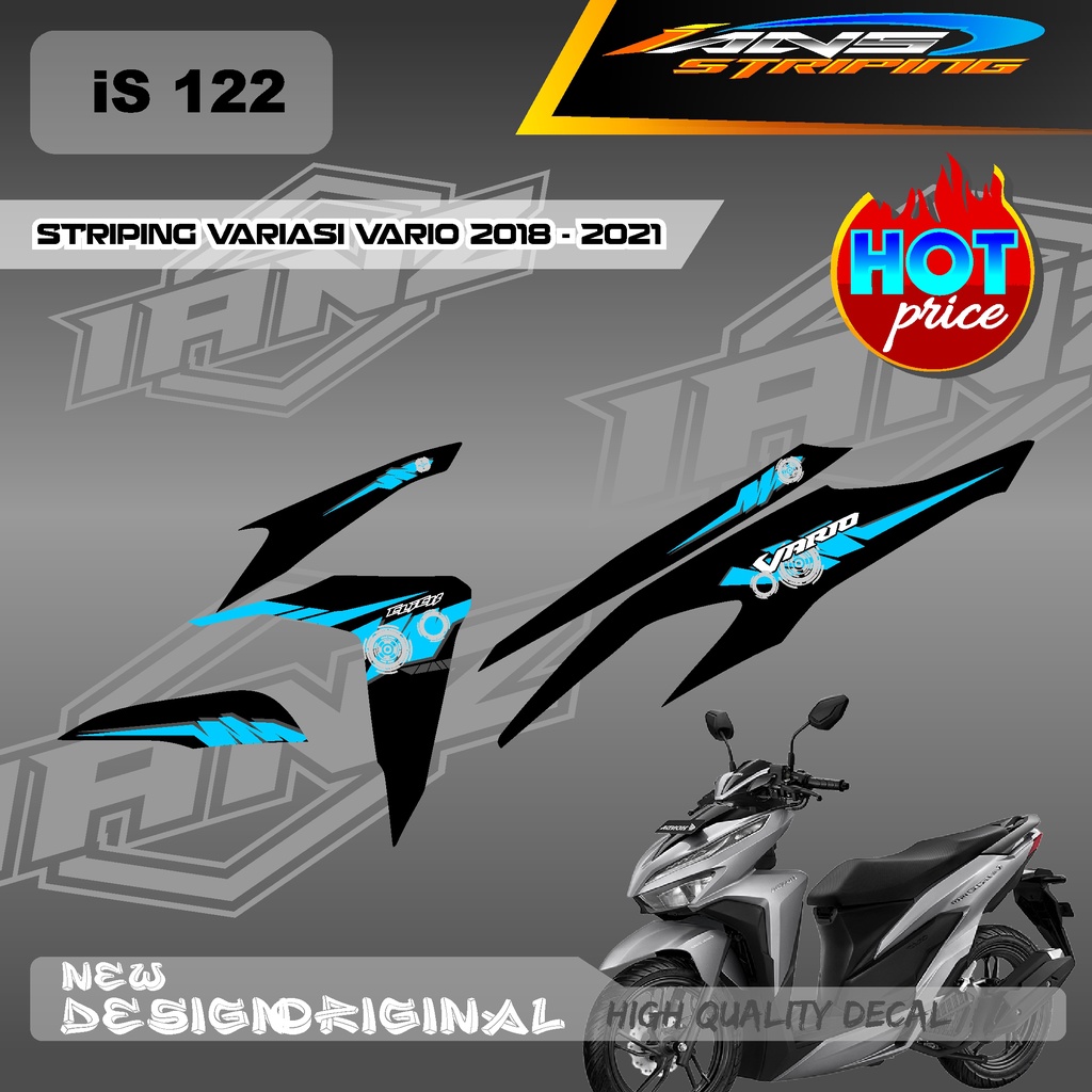 NEW DECAL STRIPING VARIO Led Vario 150 MOTIF GRAFIK  BAHAN HOLOGRAM / NON HOLOGRAM IS122