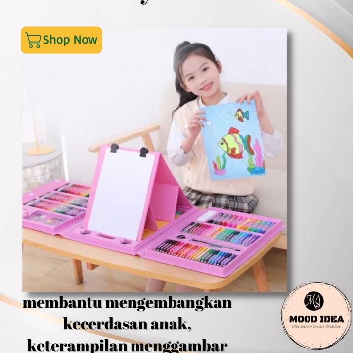 

12.12 HARGA GROSIR (MI) Set Crayon 208 Warna / Pensil Mewarnai Alat Menggambar Anak murah