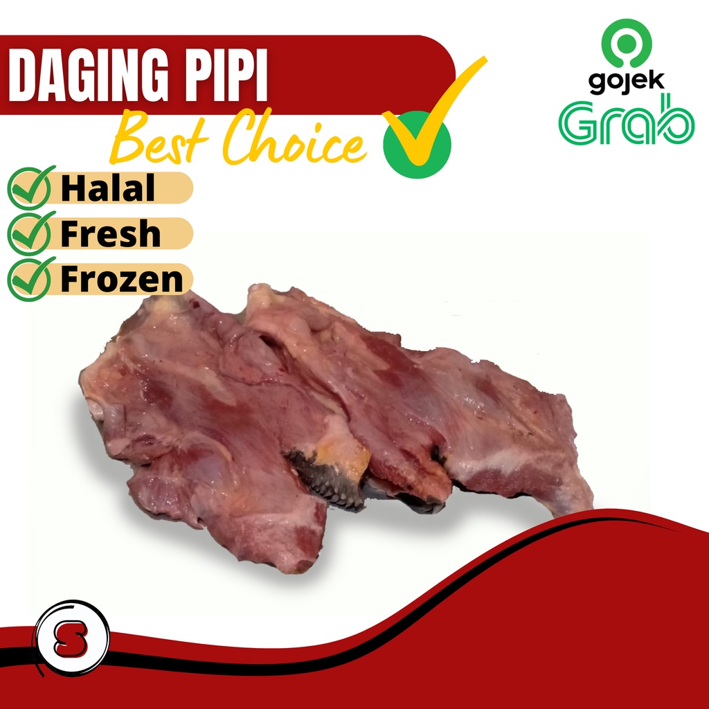 

Sapina Daging Sapi Daging Pipi Sapi / Pipi Dalam / Cingur / Tahu Campur Murah & Halal
