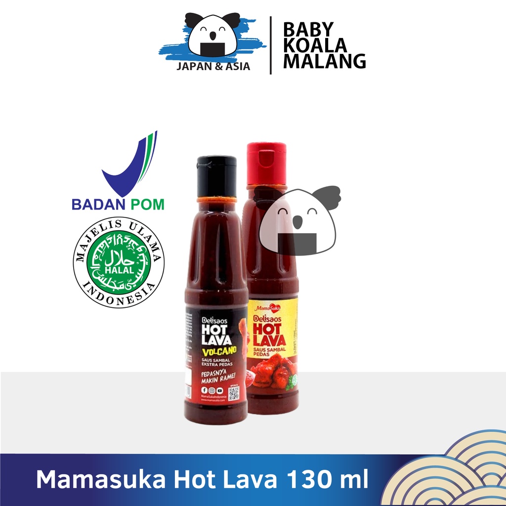 

MAMASUKA Delisaos Hot Lava 130 ml Halal | Mamasuka Sausss Cabai Pedasss