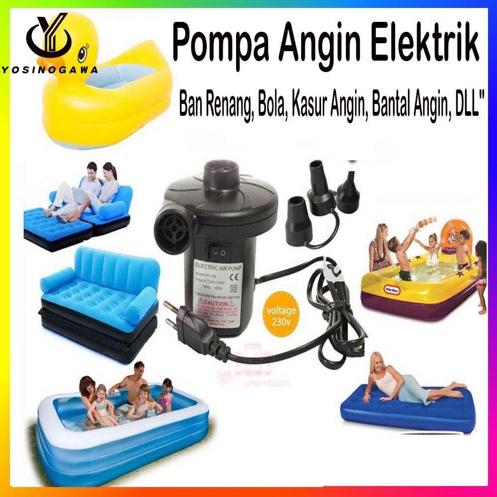 Pompa Udara Mobil dan Listrik/Pompa Angin Elektrik Inflatable - Yosinogawa