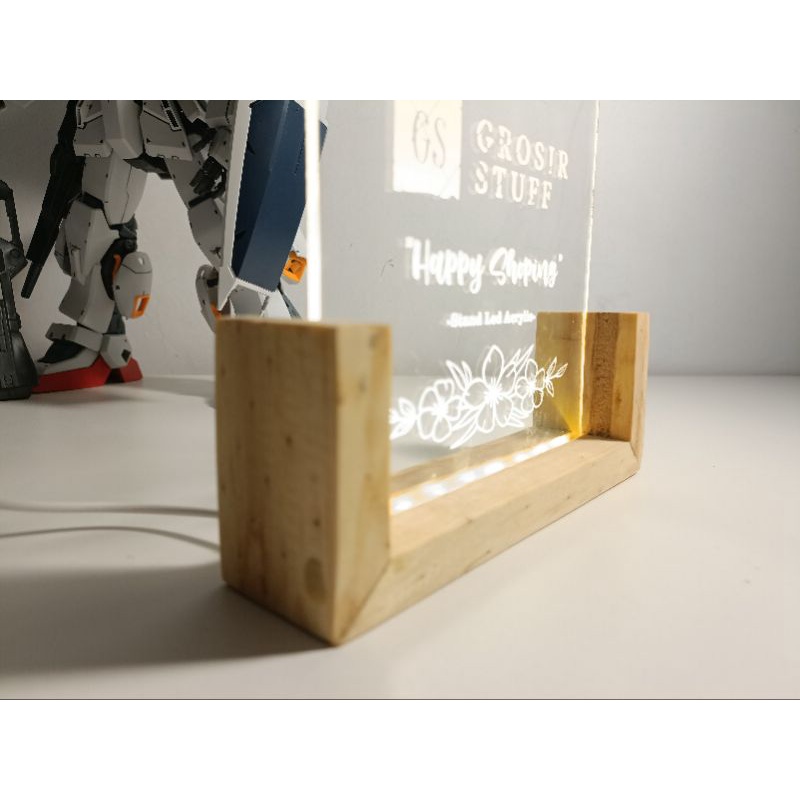 Stand Led Acrylic Quarter frame