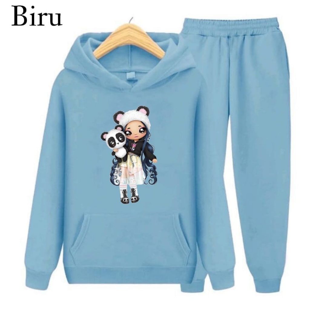 Hzl_outfit Setelan Sweater Hoodie Anak Perempuan Surprise Dolls/Hoodie Setelan Anak