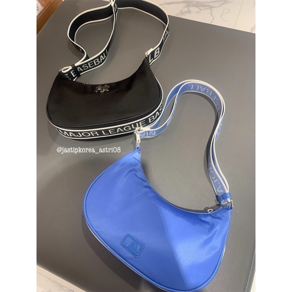 MLB BASIC NYLON HOBO BAG LONG STRAP