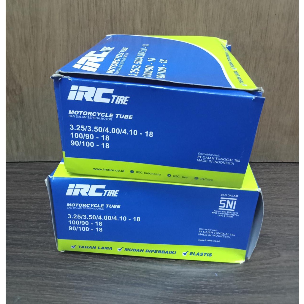 BAN DALAM IRC 325/350/400/410-18 ( 100/80-18 . 90/80-18 ) / BAN DALAM IRC.