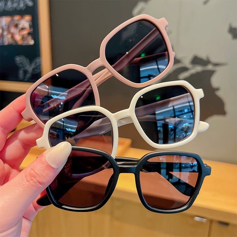 Kacamata Anak Kotak  Persegi Kacamata Hitam Fashion Unisex