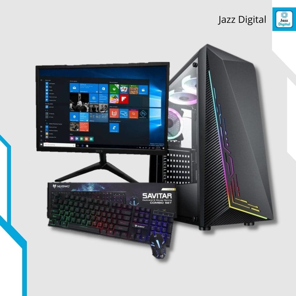 Pc gaming core i5 3470 vga gtx 1050 ti 4gb ram 16gb led 24in paket pc lengkap komputer fullset