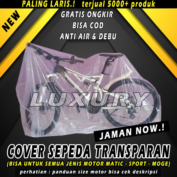 Cover Sepeda LUXURY ORI Selimut Sarung Listrik Lipat Bike MTB Selis 19 - XS (sepeda)