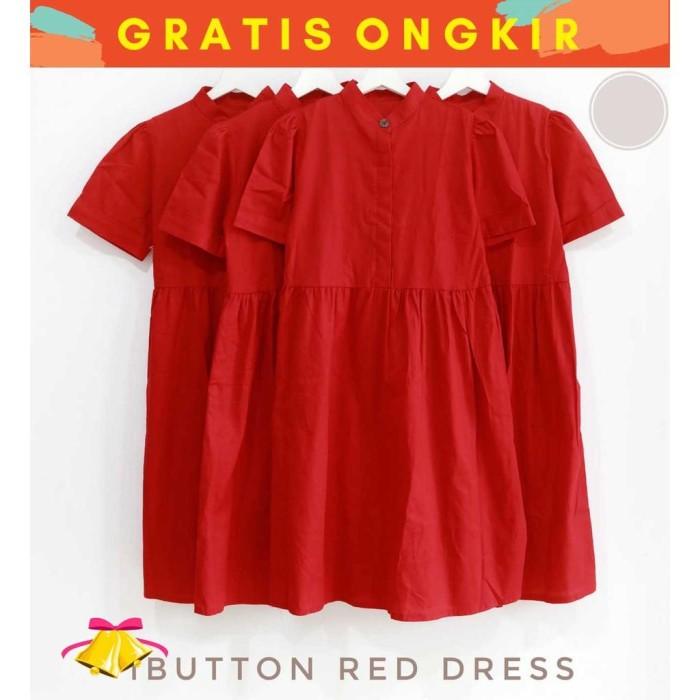 Cottonbells Casual Dress Wanita Imlek Cny Special 2023 Philana Button Guaranteed