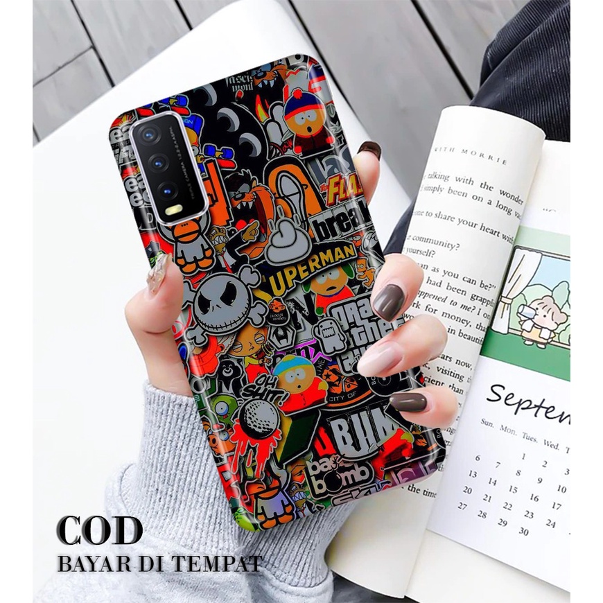 Case Hp Vivo Y12S Y20 Y20i Y20S Kesing Hp Fashion Graffity New Casing Hp Viral COD Bayar Di Tempat