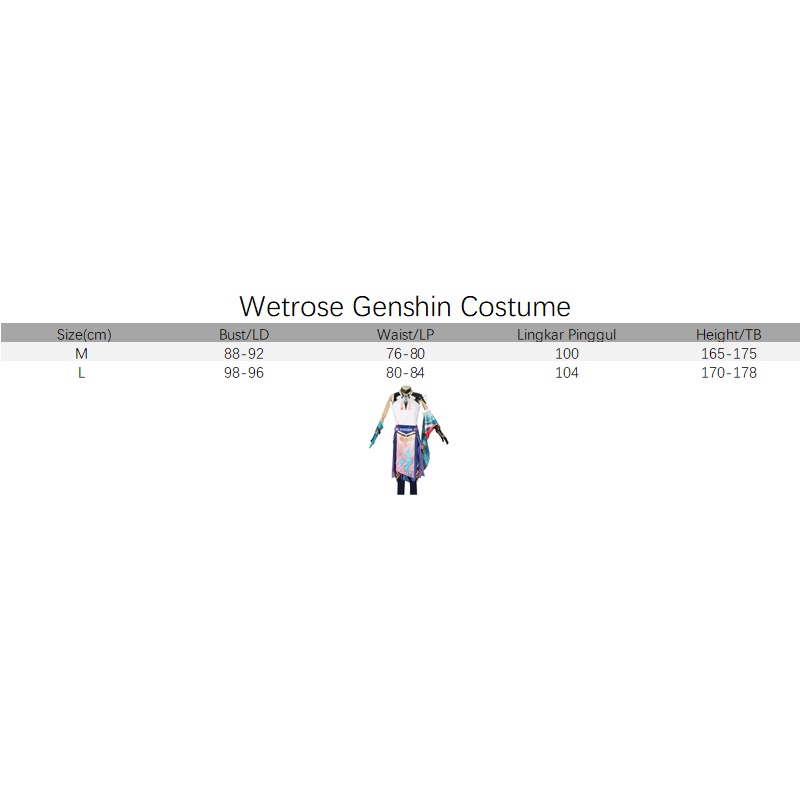 【Wetrose】Genshin Impact Xiao Cos Cosplay Yasha Cosplay Anime Costume Clothes Men's Pria Full Set