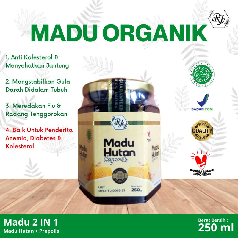 

Madu Organik / Madu Hutan Murni 100% "eRJe" 300 gr