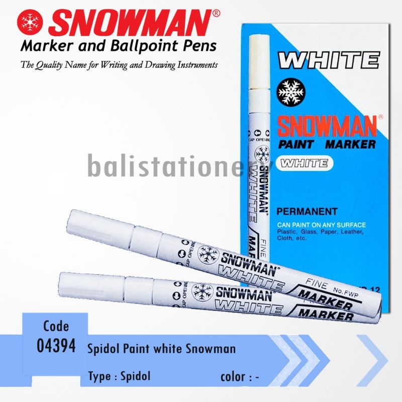 

SPIDOL SNOWMAN WHITE PAINT MARKER