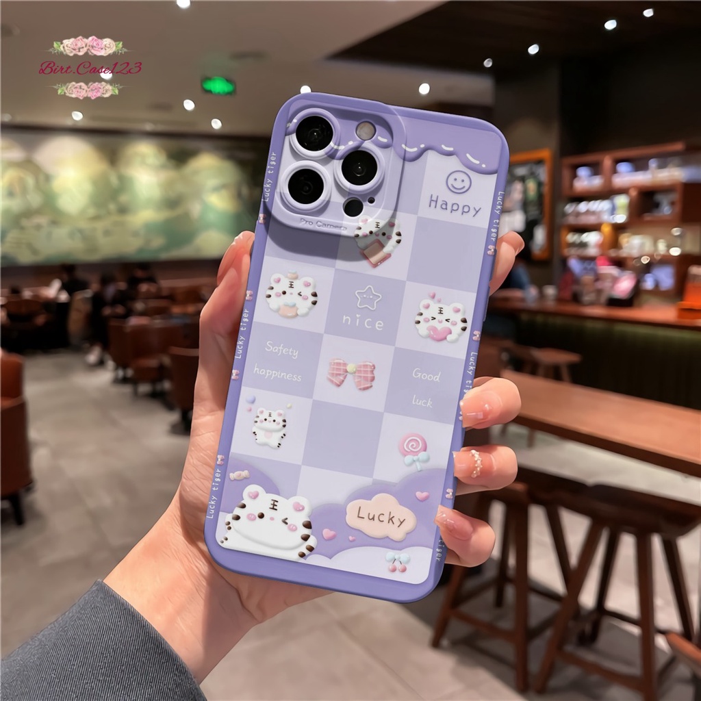 CUSTOM CASE SOFTCASE SILIKON PROCAMERA LUCKY TIGER CUSTOM INFINIX HOT 8 9 10 10S 11 12 12I PLAY NOTE 8 10 11 12 PRO SMART 4 5 6 PLUS BC6987
