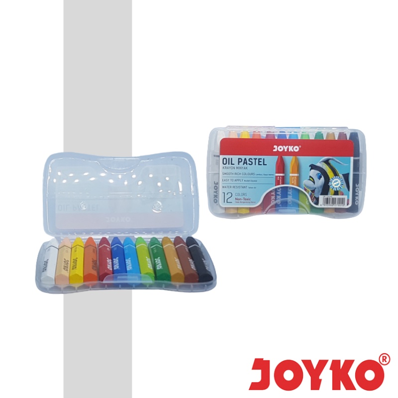 

Krayon Minyak Crayon Oil Pastel Joyko 12 Warna Colors